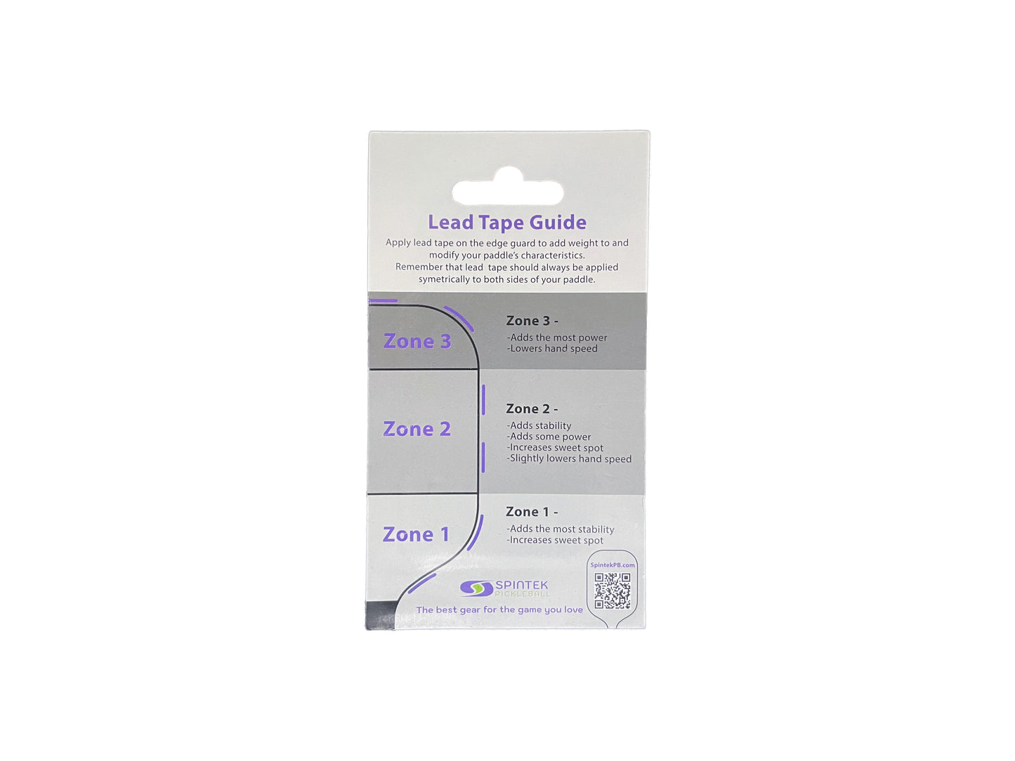 SpinTek Pickleball Lead Tape - 3g/1oz - 3M Adhesive